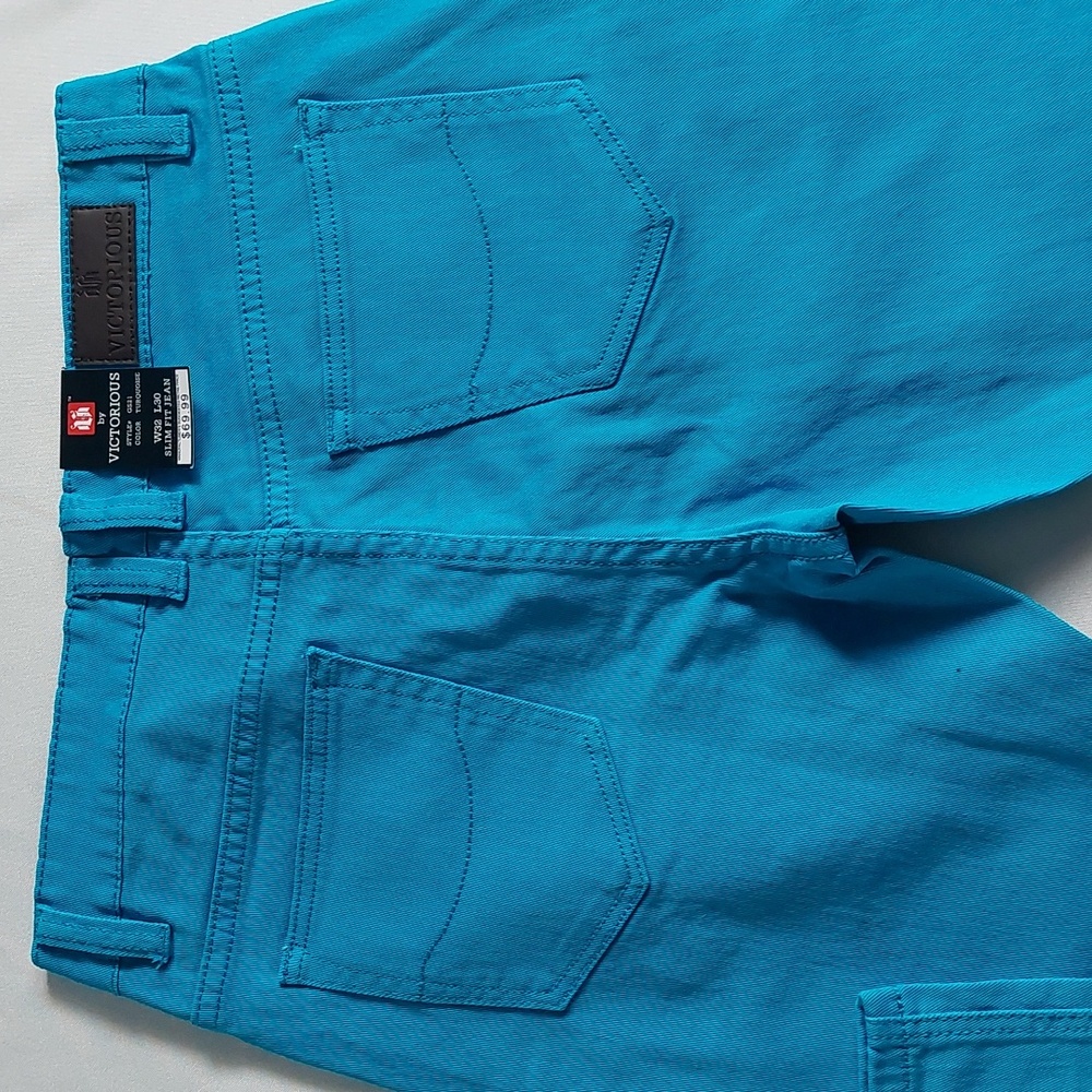 Los angeles slim fit Jeans mens blue size W32 L30 - Picture 3 of 13
